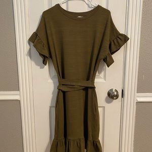 Olive Top Dress